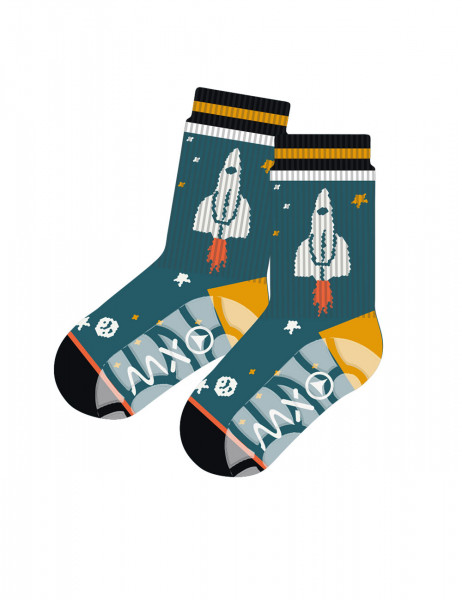 MINI BOY-Socken, Space, glatt