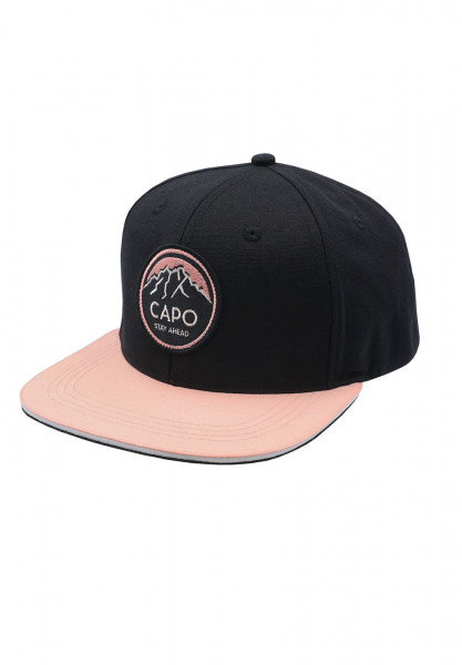CAPO-AIDEN CAP, cotton 6-panel, flat visor, two colored, snap back