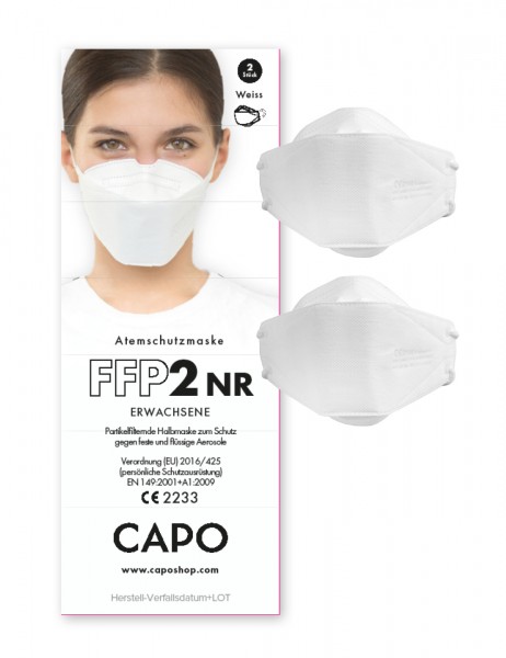 FFP2 Mund/Nase Maske, LARGE 2er-Pack