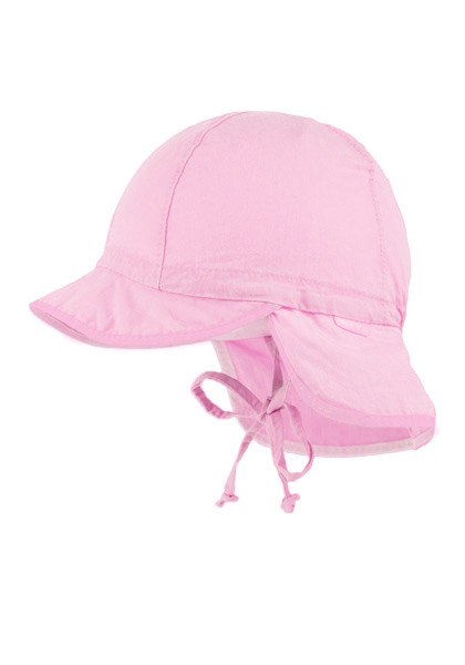 BABY-Schildmütze, Nackenschutz Bindeband, Waschoptik