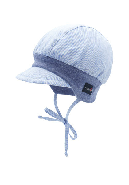 BABY BOY-Schildmütze Jerseybund, Bindeband