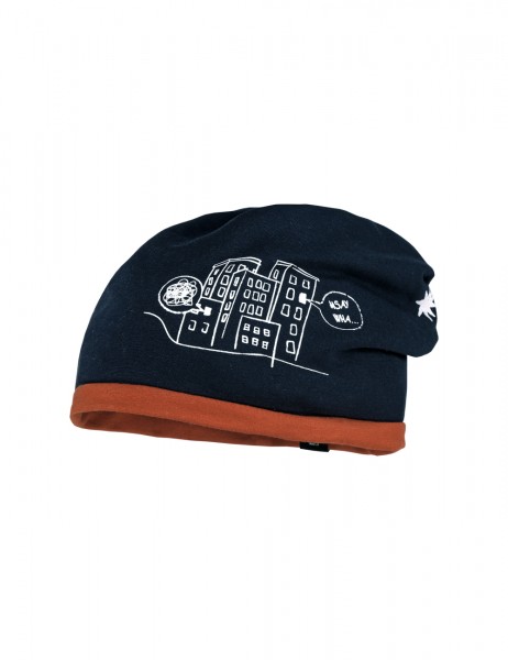MINI BOY-Beanie, &quot;dino&quot; glow in the dark, doppelt