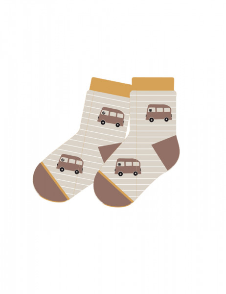 BABY BOY-Socken, Bus, Ringel glatt
