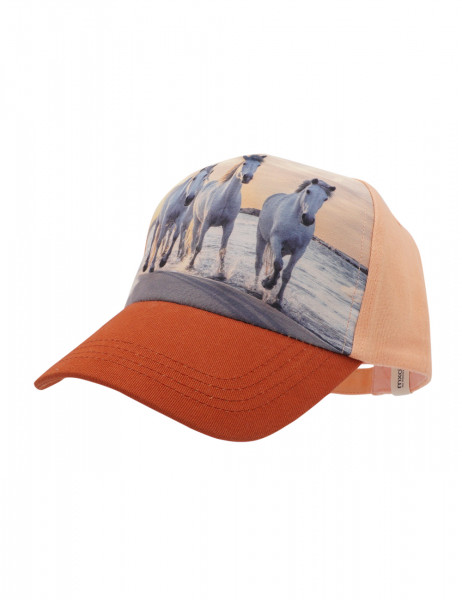 KIDS GIRL-Cap "horses" Metallverschluß