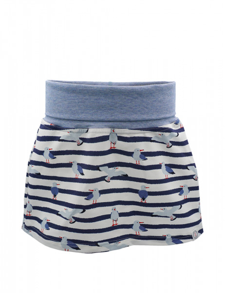 MINI GIRL-Röckchen, &quot;maritim&quot; Jersey bedruckt
