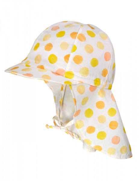 MINI GIRL-Schildmütze Nackenschutz, Bindeband, kbA