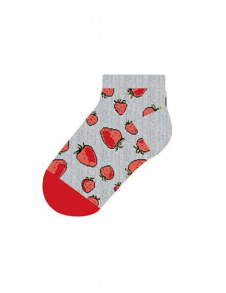 MINI GIRL-Sneaker Erdbeeren, glatt