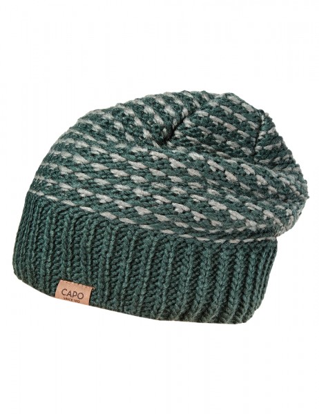 CAPO-BLISS CAP knitted cap, short fleece lining
