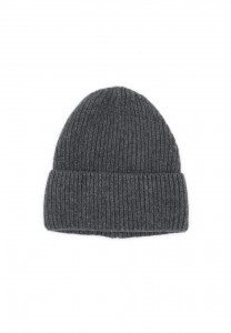 Strickmütze, Kaschmir gerippt