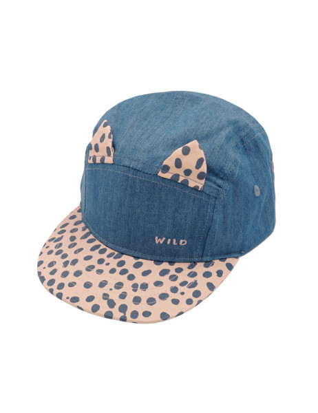 MINI GIRL-Cap &quot;cat&quot;, Öhrchen Gummiriegel