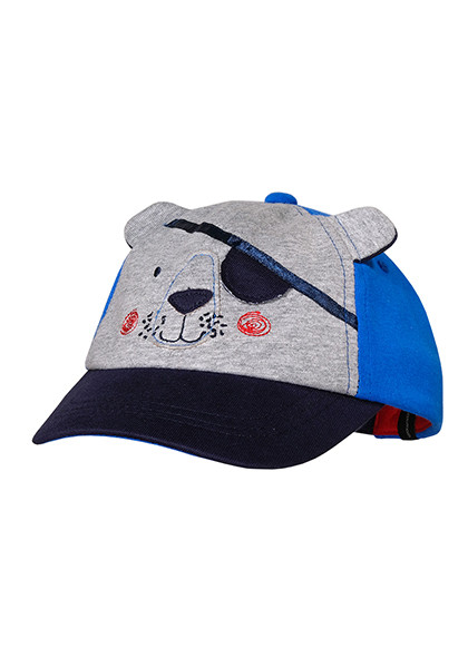 MINI BOY-Cap &quot;pirate dog&quot; Klettverschluß