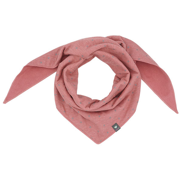 KIDS GIRL-Dreiecktuch, Glitzersterne, Futter