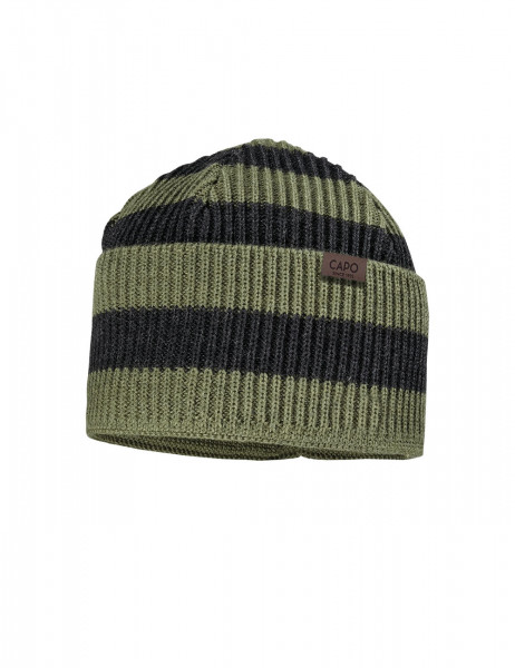 CAPO-STEF CAP short cap, stripes, turn up